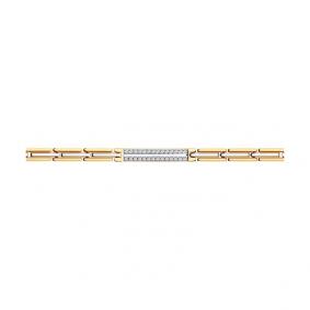 Золотой браслет SOKOLOV 051105 с фианитом 051105 фото