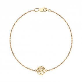 Золотой браслет SOKOLOV 051440 с фианитом 051440 фото