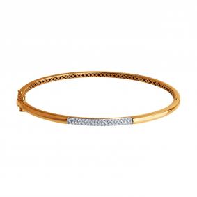 Золотой браслет SOKOLOV 051484 с фианитом 051484 фото