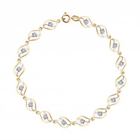 Золотой браслет SOKOLOV 051515 с фианитом 051515 фото