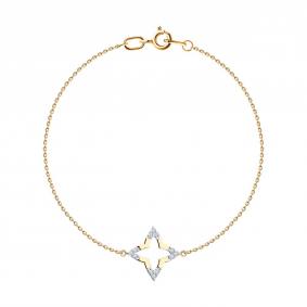 Золотой браслет SOKOLOV 051540 с фианитом 051540 фото