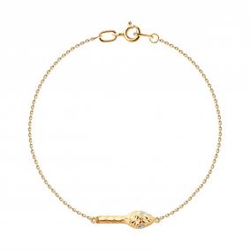 Золотой браслет SOKOLOV 051561 с фианитом 051561 фото