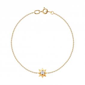 Золотой браслет SOKOLOV 051565 с фианитом 051565 фото