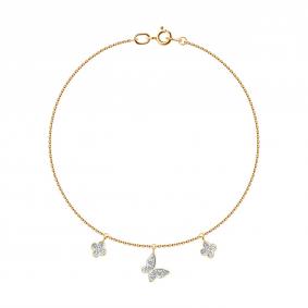 Золотой браслет SOKOLOV 051575 с фианитом 051575 фото