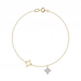 Золотой браслет SOKOLOV 051582 с фианитом 051582 фото