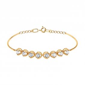 Золотой браслет SOKOLOV 051591 с фианитом 051591 фото