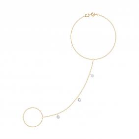 Золотой браслет SOKOLOV 051599 с фианитом 051599 фото