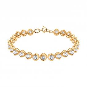 Золотой браслет SOKOLOV 051602 с фианитом 051602 фото