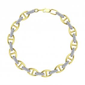 Браслет из лимонного золота SOKOLOV 051619-2 с фианитом 051619-2 фото