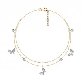 Золотой браслет SOKOLOV 051626 с фианитом 051626 фото