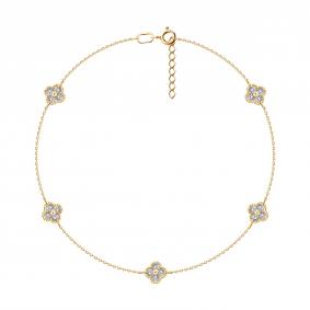 Золотой браслет SOKOLOV 051628 с фианитом 051628 фото