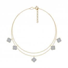 Золотой браслет SOKOLOV 051629 с фианитом 051629 фото