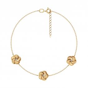 Золотой браслет SOKOLOV 051633 с фианитом 051633 фото