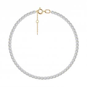 Золотой браслет SOKOLOV 051660 с фианитом 051660 фото