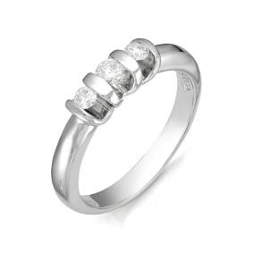 Кольцо из белого золота Мастер Бриллиант 05M1-104-112 с бриллиантом 05M1-104-112 фото