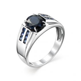 Кольцо из белого золота Мастер Бриллиант 05M1-104-36-02 с сапфиром 05M1-104-36-02 фото