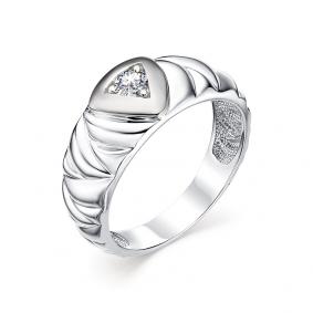 Кольцо из белого золота Мастер Бриллиант 05M1-104-744 с бриллиантом 05M1-104-744 фото