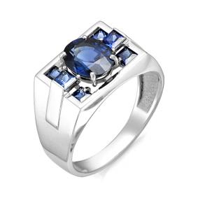 Кольцо из белого золота Мастер Бриллиант 05M1-104-93-02 с сапфиром 05M1-104-93-02 фото