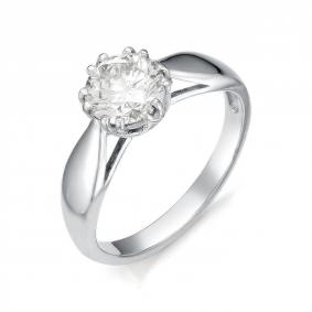 Кольцо из белого золота Мастер Бриллиант 05M1-105-560 с бриллиантом 05M1-105-560 фото