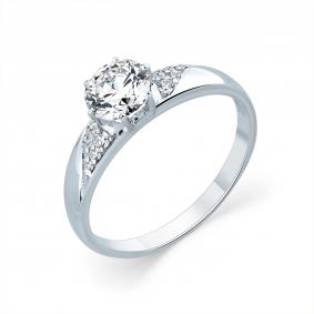 Кольцо из белого золота Мастер Бриллиант 05M1-105-572 с бриллиантом 05M1-105-572 фото