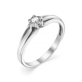 Помолвочное кольцо из белого золота Мастер Бриллиант с бриллиантом 05M1-105-919/1 05M1-105-919/1 фото