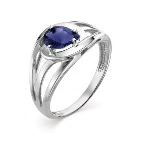 Кольцо из белого золота Мастер Бриллиант 05M1-106-430-02 с сапфиром 05M1-106-430-02 фото