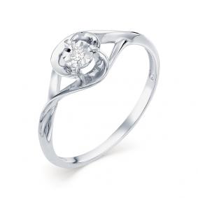 Кольцо из белого золота Мастер Бриллиант 05M1-106-449 с бриллиантом 05M1-106-449 фото