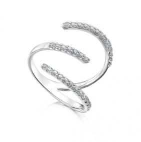 Кольцо из белого золота Мастер Бриллиант 05M1-106-488 с бриллиантом 05M1-106-488 фото