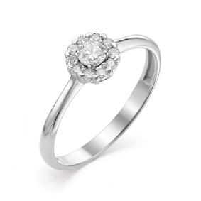 Кольцо из белого золота Мастер Бриллиант 05M1-106-490 с бриллиантом 05M1-106-490 фото