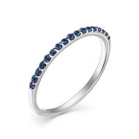 Кольцо из белого золота Мастер Бриллиант 05M1-106-519/1-02 с сапфиром 05M1-106-519/1-02 фото