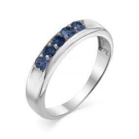 Кольцо из белого золота Мастер Бриллиант 05M1-106-525-02 с сапфиром 05M1-106-525-02 фото