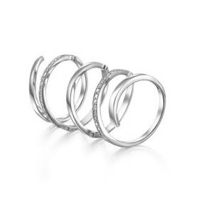 Кольцо из белого золота Мастер Бриллиант 05M1-106-597 с бриллиантом 05M1-106-597 фото