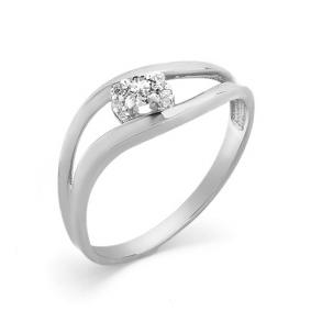 Кольцо из белого золота Мастер Бриллиант 05M1-106-778/1 с бриллиантом 05M1-106-778/1 фото