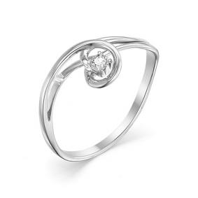 Помолвочное кольцо из белого золота Мастер Бриллиант с бриллиантом 05M1-106-784 05M1-106-784 фото