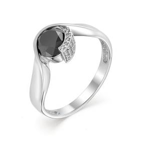 Кольцо из белого золота Мастер Бриллиант 05M1-106-794-02 с бриллиантом и сапфиром 05M1-106-794-02 фото