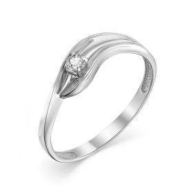 Кольцо из белого золота Мастер Бриллиант 05M1-106-797 с бриллиантом 05M1-106-797 фото