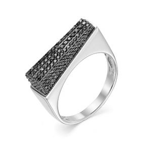 Кольцо из белого золота Мастер Бриллиант 05M1-106-809 с чёрным бриллиантом 05M1-106-809 фото