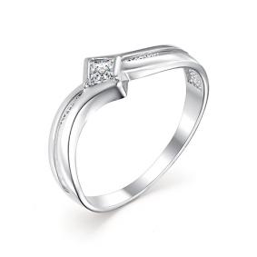 Кольцо из белого золота Мастер Бриллиант 05M1-106-841 с бриллиантом 05M1-106-841 фото