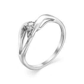 Помолвочное кольцо из белого золота Мастер Бриллиант с бриллиантом 05M1-106-859 05M1-106-859 фото