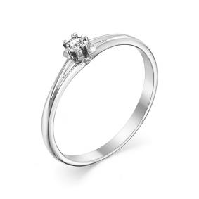 Помолвочное кольцо из белого золота Мастер Бриллиант с бриллиантом 05M1-106-870 05M1-106-870 фото