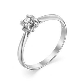 Помолвочное кольцо из белого золота Мастер Бриллиант с бриллиантом 05M1-106-874 05M1-106-874 фото