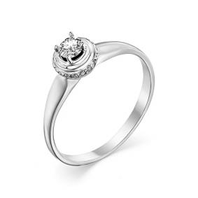 Кольцо из белого золота Мастер Бриллиант 05M1-106-875 с бриллиантом 05M1-106-875 фото