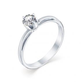 Кольцо из белого золота Мастер Бриллиант 05M1-106-882 с бриллиантом 05M1-106-882 фото