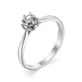 Помолвочное кольцо из белого золота Мастер Бриллиант с бриллиантом 05M1-106-903 05M1-106-903 фото