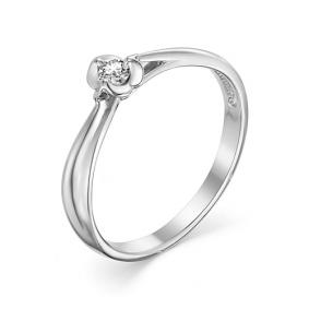 Помолвочное кольцо из белого золота Мастер Бриллиант с бриллиантом 05M1-106-904 05M1-106-904 фото