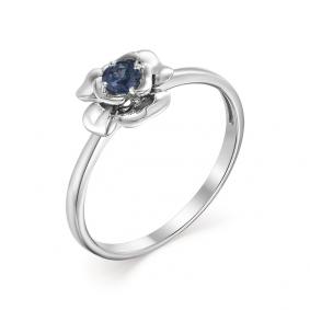Кольцо из белого золота Мастер Бриллиант 05M1-106-906-02 с сапфиром 05M1-106-906-02 фото