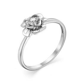 Кольцо из белого золота Мастер Бриллиант 05M1-106-906 с бриллиантом 05M1-106-906 фото