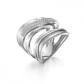 Кольцо из белого золота Мастер Бриллиант 05M1-106-914/2 с бриллиантом 05M1-106-914/2 фото