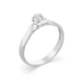 Помолвочное кольцо из белого золота Мастер Бриллиант с бриллиантом 05M1-106-993 05M1-106-993 фото