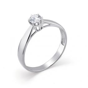 Кольцо из белого золота Мастер Бриллиант 05M1-107-007 с бриллиантом 05M1-107-007 фото